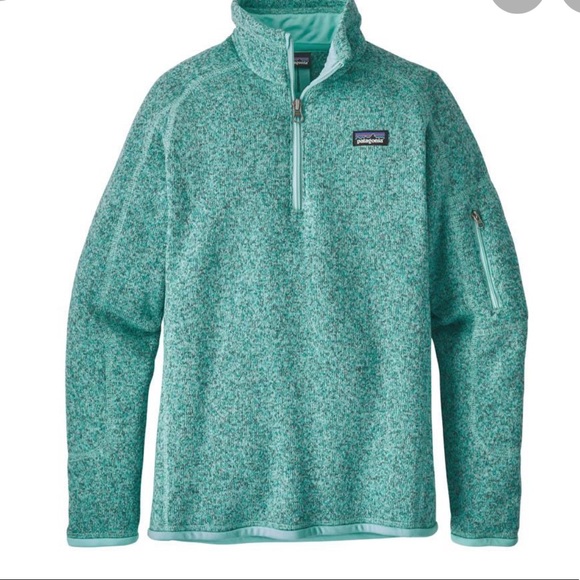 Tops - Teal mint Patagonia Better Sweater 1/4 zip NWOT L